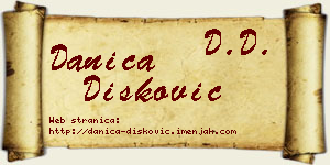 Danica Dišković vizit kartica